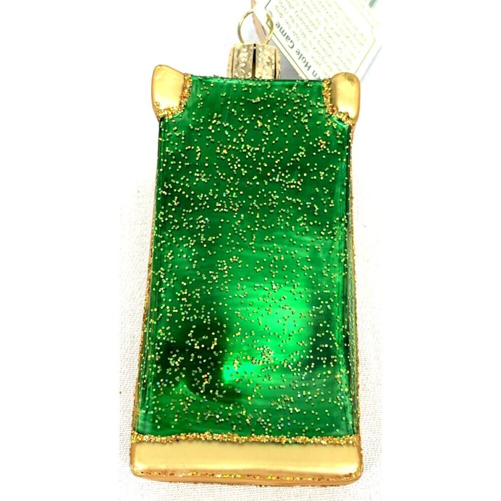 Old World Christmas Corn Hole Game Holiday Ornament Glass NWT 3.25" - Picture 7 of 7